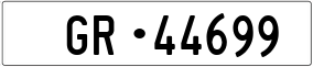 Trailer License Plate